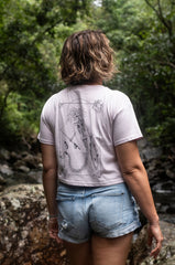 Skeleton Mermaid Crop Top